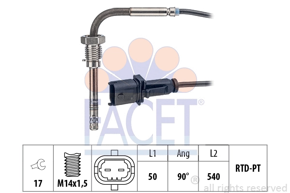 Sensor, exhaust gas temperature (22.0350)