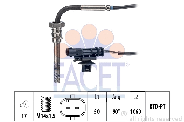 Sensor, exhaust gas temperature (22.0349)