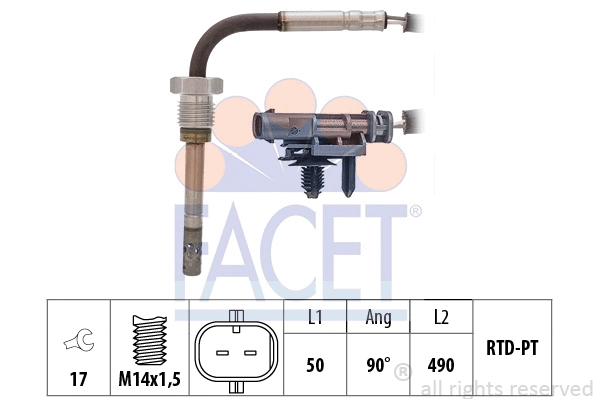 Sensor, exhaust gas temperature (22.0356)