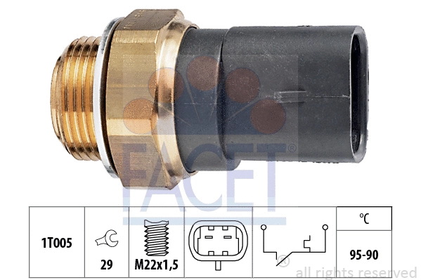 Temperature Switch, radiator fan (7.5136)