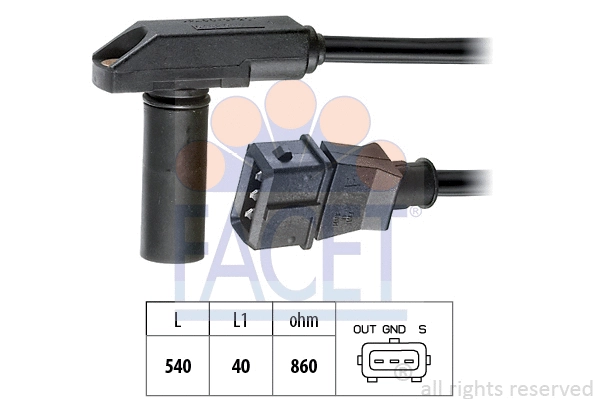 Sensor, crankshaft pulse (9.0182)