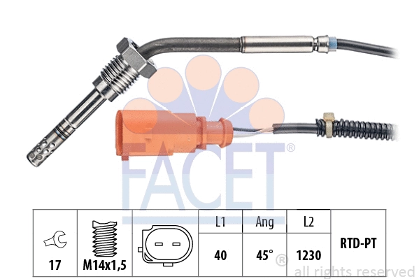 Sensor, exhaust gas temperature (22.0191)