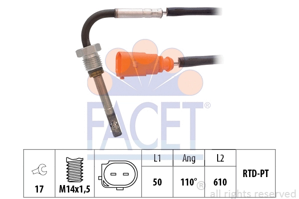 Sensor, exhaust gas temperature (22.0277)