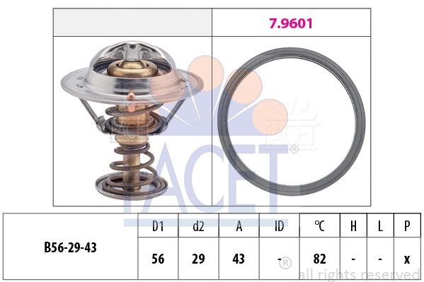 Thermostat, coolant (7.8339)