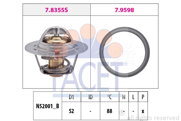 Thermostat, coolant (7.8487)