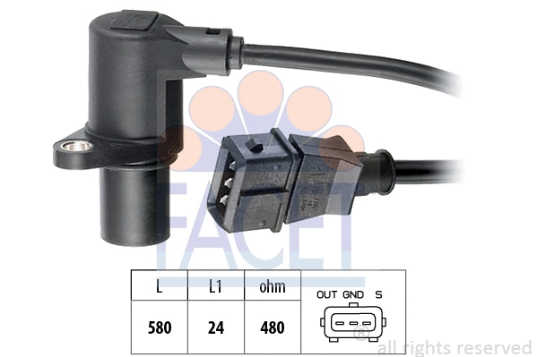 Sensor, crankshaft pulse (9.0297)