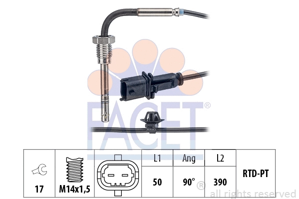 Sensor, exhaust gas temperature (22.0337)