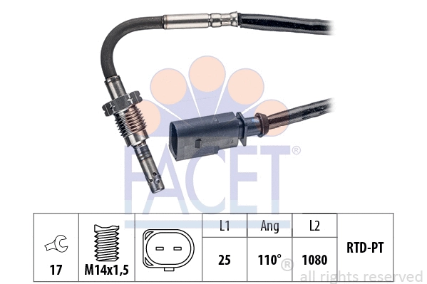 Sensor, exhaust gas temperature (22.0253)