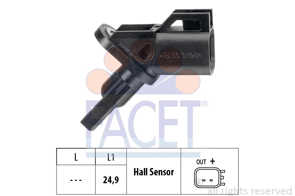 Sensor, wheel speed (21.0181)
