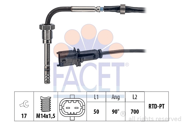 Sensor, exhaust gas temperature (22.0169)