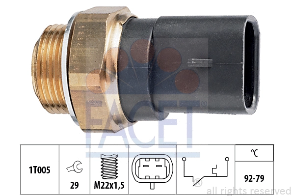 Temperature Switch, radiator fan (7.5288)