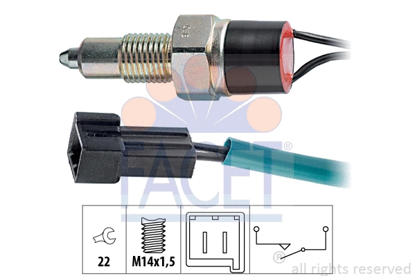 Switch, reverse light (7.6110)