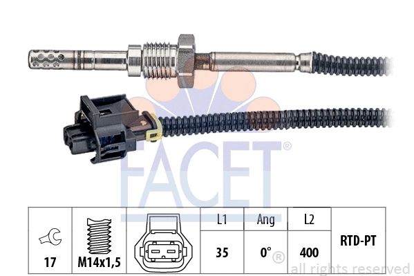 Sensor, exhaust gas temperature (22.0185)