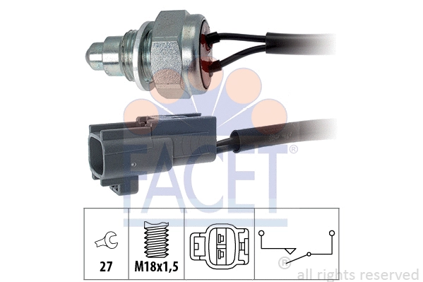 Switch, reverse light (7.6260)