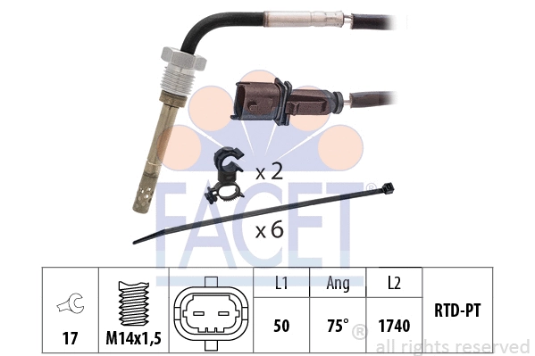 Sensor, exhaust gas temperature (22.0322)