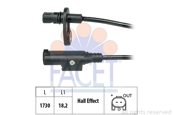 Sensor, wheel speed (21.0249)