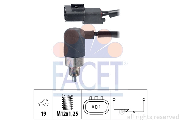 Switch, reverse light (7.6211)