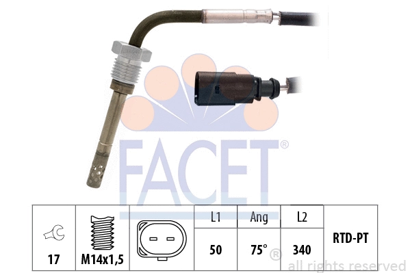 Sensor, exhaust gas temperature (22.0283)