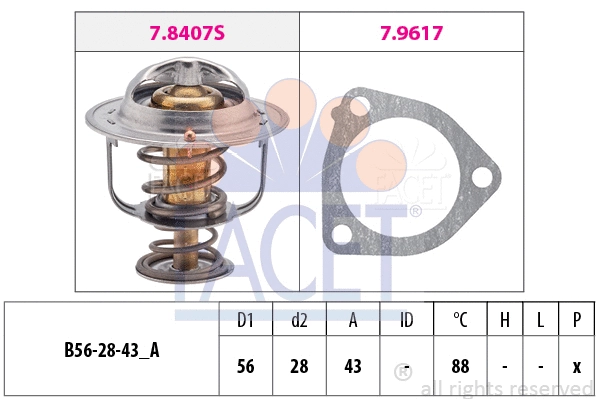 Thermostat, coolant (7.8407)