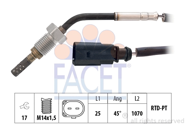 Sensor, exhaust gas temperature (22.0315)