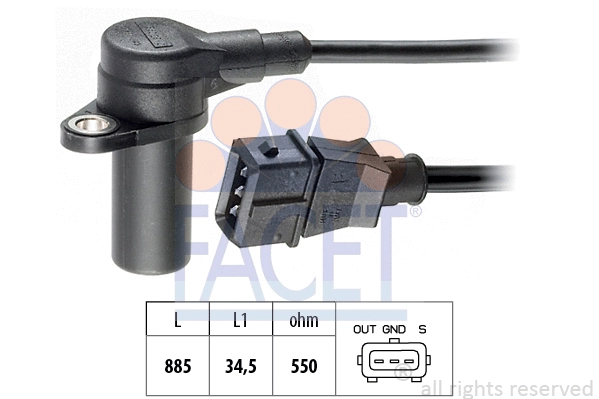 Sensor, crankshaft pulse (9.0162)