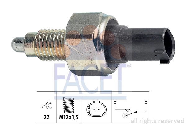 Switch, reverse light (7.6252)