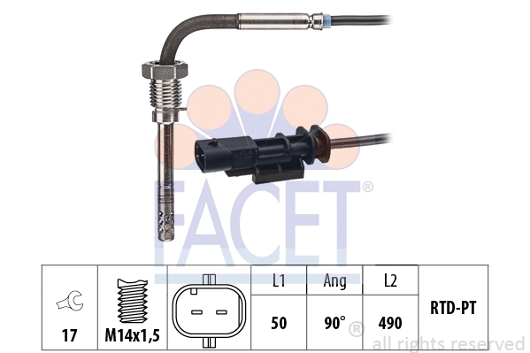 Sensor, exhaust gas temperature (22.0355)