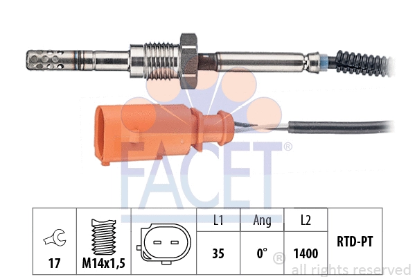 Sensor, exhaust gas temperature (22.0174)