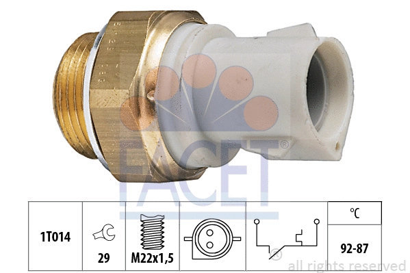 Temperature Switch, radiator fan (7.5129)