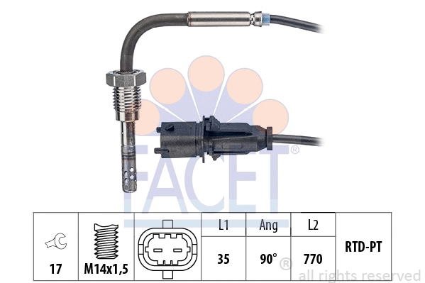 Sensor, exhaust gas temperature (22.0161)