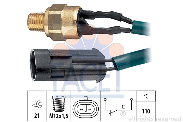 Temperature Switch, coolant warning lamp (7.4089)