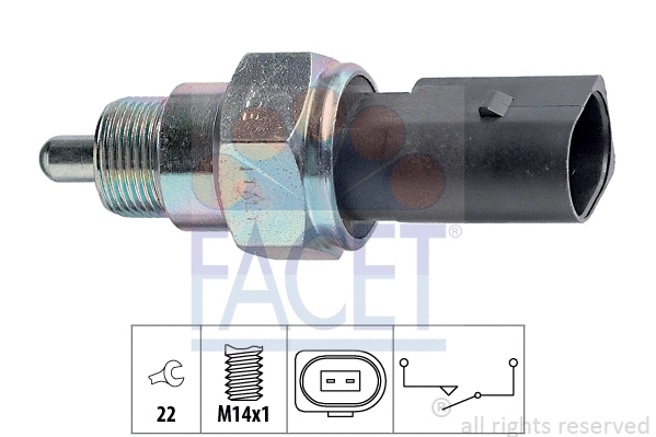 Switch, reverse light (7.6238)