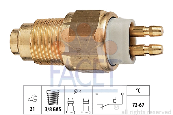 Temperature Switch, radiator fan (7.5125)