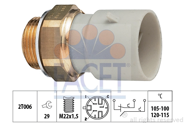 Temperature Switch, radiator fan (7.5649)