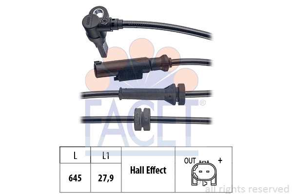 Sensor, wheel speed (21.0086)