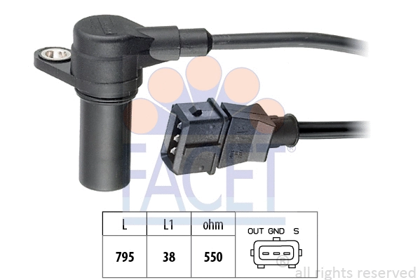 Sensor, crankshaft pulse (9.0274)