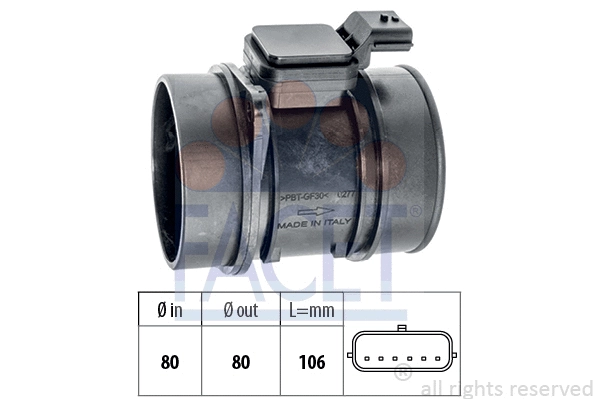 Mass Air Flow Sensor (10.1361)