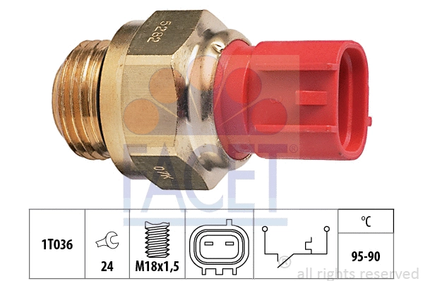 Temperature Switch, radiator fan (7.5282)