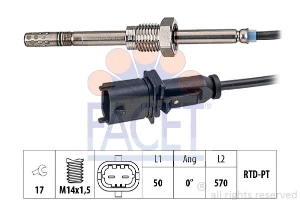 Sensor, exhaust gas temperature (22.0134)
