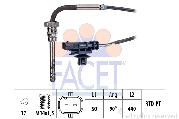 Sensor, exhaust gas temperature (22.0340)
