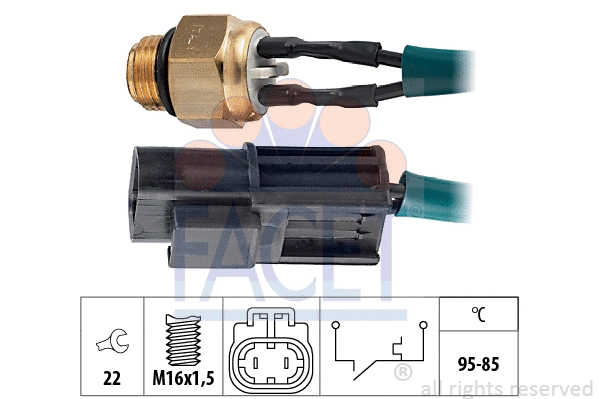 Temperature Switch, radiator fan (7.5100)