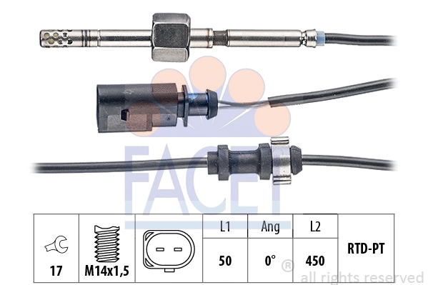 Sensor, exhaust gas temperature (22.0245)