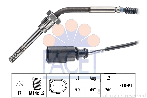 Sensor, exhaust gas temperature (22.0313)