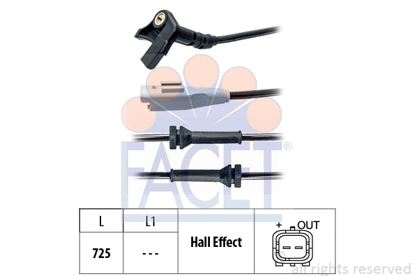 Sensor, wheel speed (21.0092)