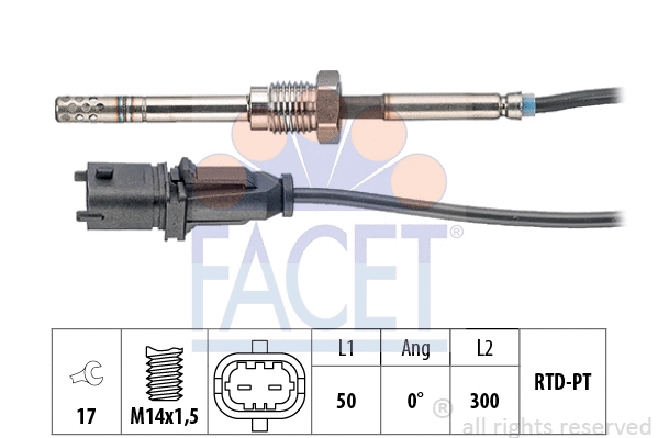 Sensor, exhaust gas temperature (22.0186)