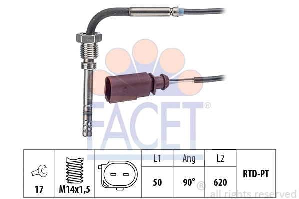 Sensor, exhaust gas temperature (22.0157)