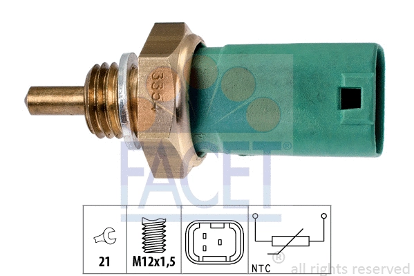 Sensor, coolant temperature (7.3354)