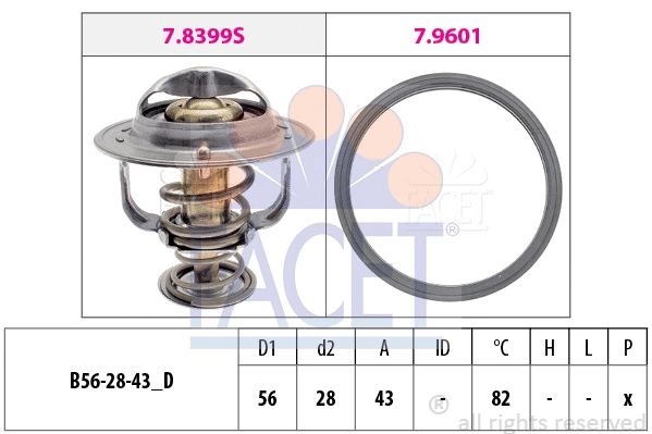 Thermostat, coolant (7.8404)