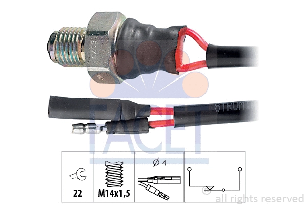 Switch, reverse light (7.6078)