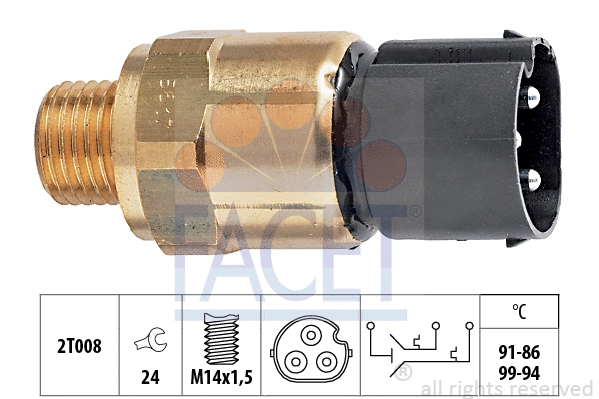 Temperature Switch, radiator fan (7.5617)